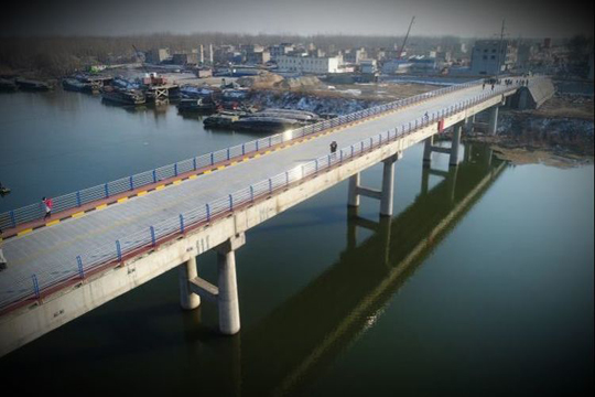 一橋飛架南北，舊貌換新顏–渦陽縣高爐大橋危橋改造紀實